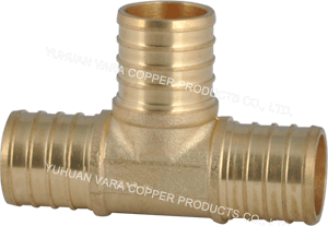 PEX FITTING BRASS TEE (BARB x BARB x BARB) PEX FITTING BRASS TEE (BARB x BARB x BARB)