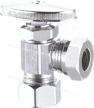 O.D. COMP. x O.D.OR 7/16“SLIP JOINT ANGLE VALVE