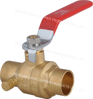 C x C BALL VALVE WITH DRAIN FULL PORT