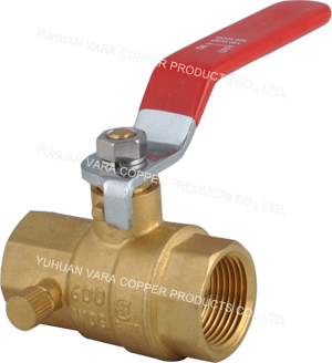 THREAD ENDS BALL VALVE WITH DRAIN FULL PORT