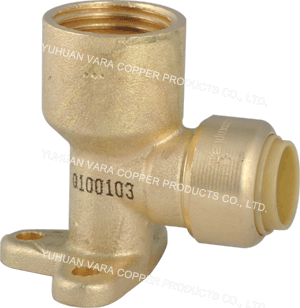 PUSH FITTING BRASS FEMALE ELBOW 90° DROPEA(PUSH x FPT) PUSH FITTING BRASS FEMALE ELBOW 90° DROPEA(PUSH x FPT)