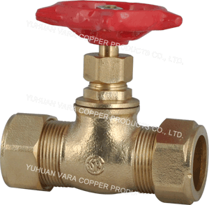O.D.COMP. x O.D.COMP. STOP VALVES BRASS