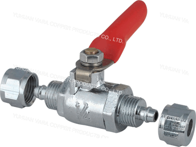 OD.N x OD.N BALL VALVE 1/2 TURN STANDARD PORT