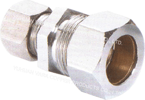 FITTING BRASS OD. COMP. x OD. COMP. STRAIGHT ADAPTER FITTING BRASS OD. COMP. x OD. COMP. STRAIGHT ADAPTER