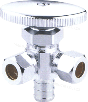 O.D. COMP. x PEX x O.D. COMP. ANGLE VALVE