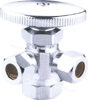 O.D. COMP. x FIP x  O.D. COMP. ANGLE VALVE