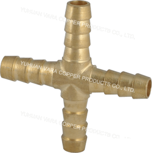FITTING BRASS ADAPTER“+”(BARB x BARB x BARB)
